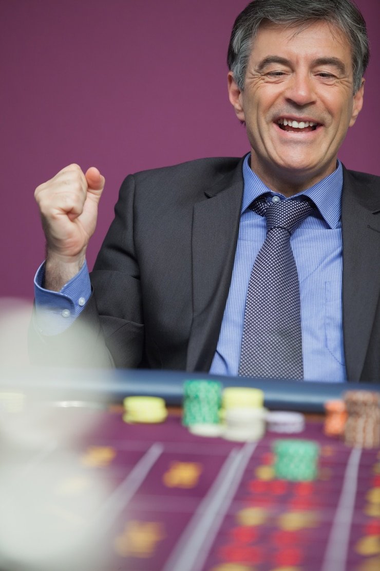 Baccarat game in progress